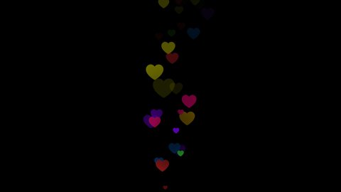 ​Social Media Live Chat Style Heart Gift Alpha-Mat 4K Animation