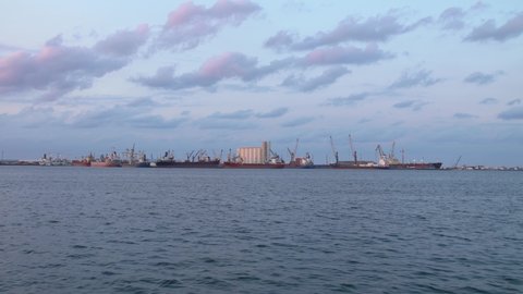 
The sea port of the Libyan capital, Tripoli