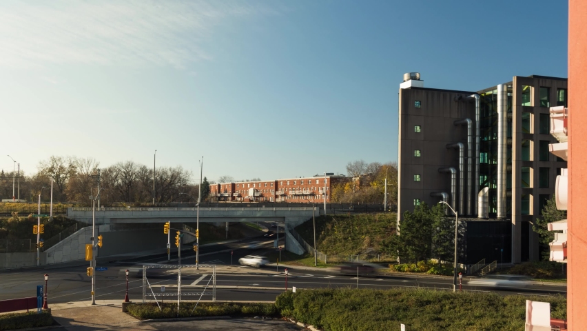 Ottawa, ON, Canada - November 8th 2020- Downtown Ottawa University Day Timelapse