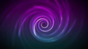 A hypnotizing looping background with a contrasting purple and cyan gradient and a spiraling object that rotates and twirls into its focused center. - Powered by Shutterstock - Get 15% off with code: PIKWIZARD15