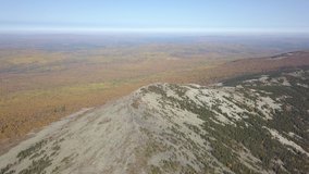 aerial footage of autumn mountains