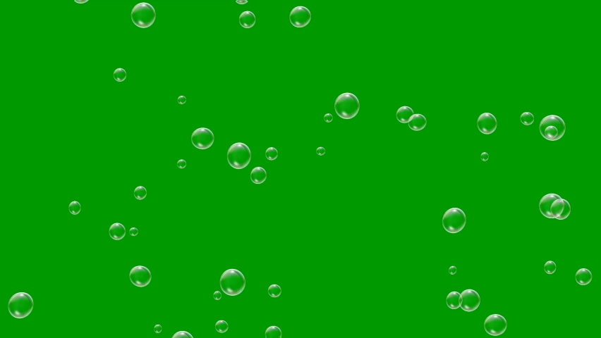Flying soap bubbles motion graphics with green screen background Royalty-Free Stock Footage #1062388204
