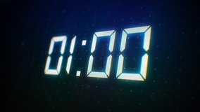 Close-up of 60 Seconds countdown White numbers on a Computer Screen in Defocus. 1 minute countdown. 30 or 10 seconds. White digits on a Black Background - Powered by Shutterstock - Get 15% off with code: PIKWIZARD15