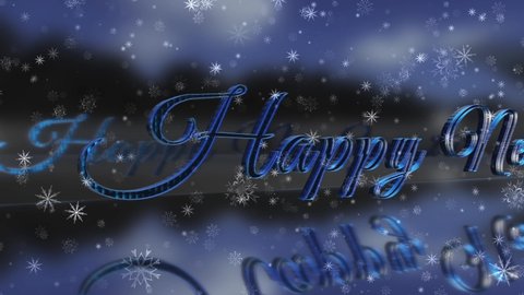 Happy New Year 2021 3d background new year resolution concept.Glowing, blinking 2021 text. Happy 2021 new year banner. 2021 new year sign. 4K Animation.
