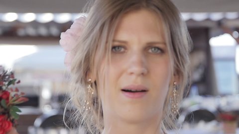 Surprised naked woman Stock Video Footage - 4K and HD Video Clips