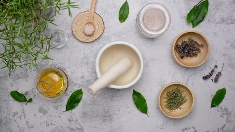 making homemade herbal medicine, skin care, and essential oil. homeopathy and apothecary.