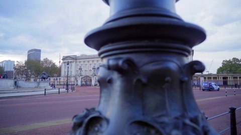 Quiet day at Buckingham Palace, during lockdown in London