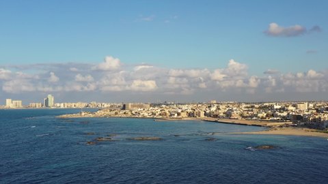 Tripoli City skyline and the city Bay, Capital of Libya