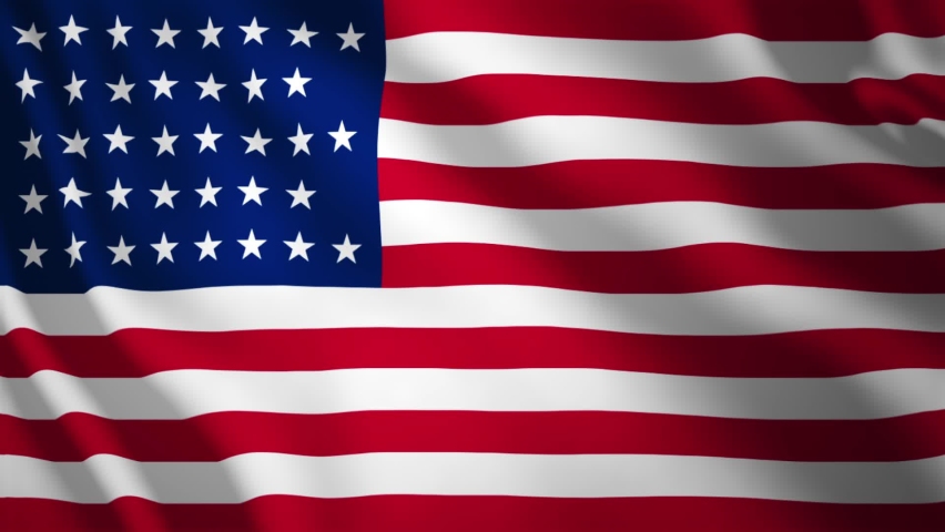Made In The USA. Text, American Banner, Animation For Business Or Celebration Video