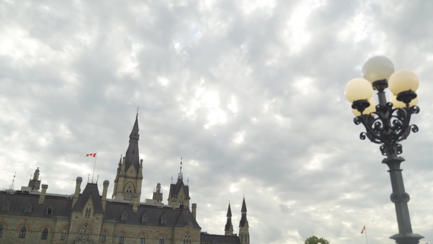 Parliament Hill buildings in Ottawa Ontario Canada in summer
