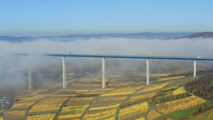 High Moselle Bridge over Moselle river, Zeltingen-Rachtig, Germany
