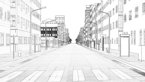 Abstract 3d drawing city Digital illustration Cityscape City skyline 4k
