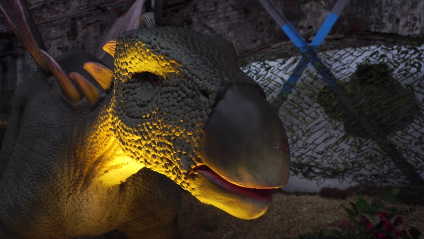 giant herbivorous stegosaurus dinosaur from Cretaceous