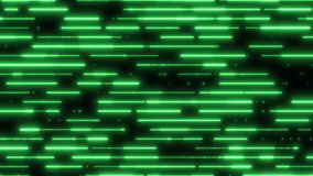 4k Glow Horizontal Strip Moving Abstract Background Animation Seamless Loop - Green