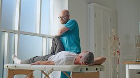 The Patient Uses Physical Therapy to Recover from Surgery and Increase Mobility. The Doctor Works on Specific Muscle Groups or Joints. Freedom from Chronic Back Pain - Powered by Shutterstock - Get 15% off with code: PIKWIZARD15