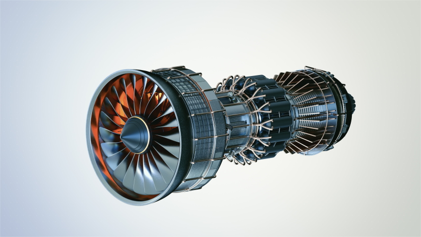 Concept Industry 40 Generated Engineering Turbine Stock Footage Video ...