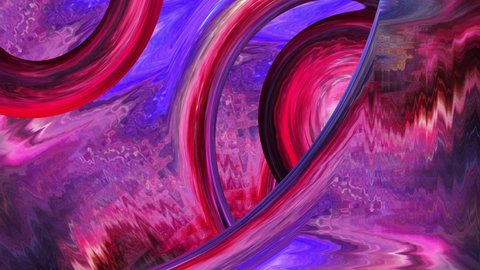Abstract gradient pink red purple blue color fine art design background. 4K 3D seamless loop. Colorful Swirl Texture Background Marbling Video. Infinite endless loop wavy surface digital motion.