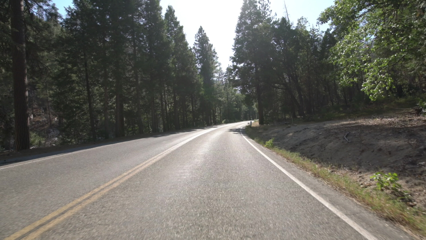 Kings Canyon National Park Kings Canyon Scenic Byway Driving Plate Westbound 08 Kings River In Sierra Nevada Mts California