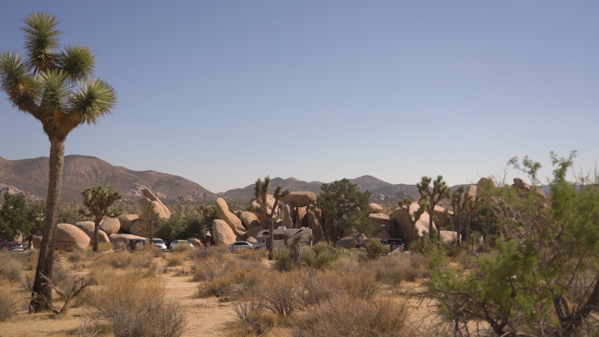 Joshua Tree National Park Hidden Valley Parking Mojave Desert California USA