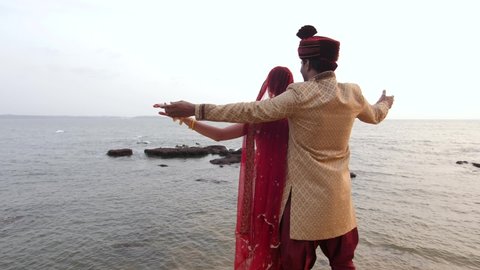 Panjim , Goa / India - 08 03 2019: A married Caucasian lady posing.