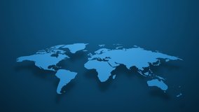 World map with highlighted locations. Global trade and interconnected countries. Neon animated markers on the map. - Powered by Shutterstock - Get 15% off with code: PIKWIZARD15