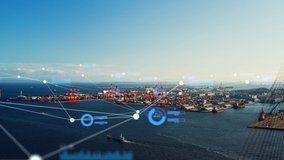 Logistics and technology concept. IoT (Internet of Things). Communication network. - Powered by Shutterstock - Get 15% off with code: PIKWIZARD15
