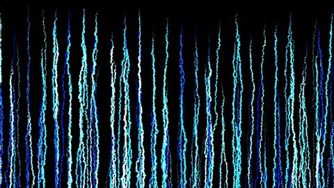 Abstract creative looped bg with curled lines like blue trails on surface. Lines form swirling pattern like curle noise. Abstract 3d looping flowing animation as bright creative festive bg