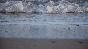 Quality video. Image of the waves of a beach. Image of calm and tranquility.