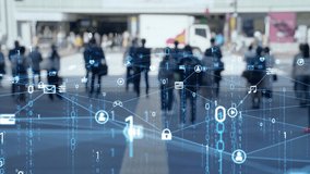 Society and communication network concept. Connection of people. Telecommunication. Digital transformation. - Powered by Shutterstock - Get 15% off with code: PIKWIZARD15