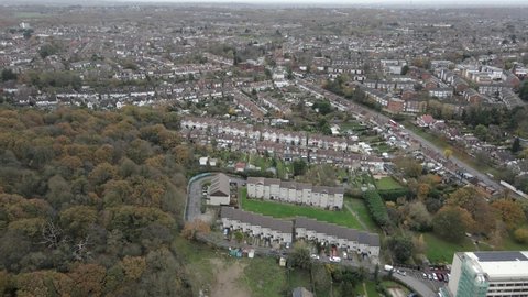 North Chingford London Aerial 4K Footage