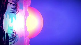 Vertical iooped tropical island animation. - Powered by Shutterstock - Get 15% off with code: PIKWIZARD15