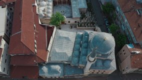 Aerial view of Mosque in Istanbul. 4K Footage in Turkey