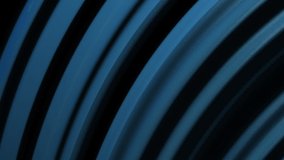 Abstract background with moving blue and black stripes Animation of seamless loop