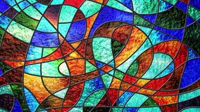 Animated colorful modern looping stained glass window. - Powered by Shutterstock - Get 15% off with code: PIKWIZARD15