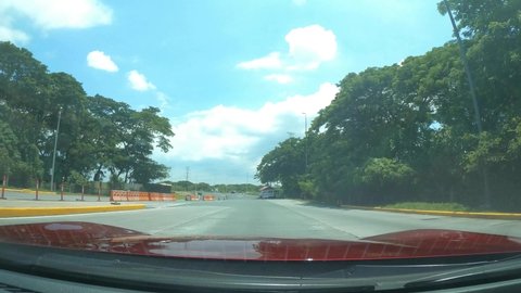 Time-lapse on a Toll way/Highway near Cavite, Nuvali and Laguna, Manila, Philippines
