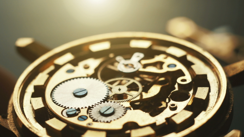 Watchmaker's workshop, mechanical watch repair | Shutterstock HD Video #1062711163