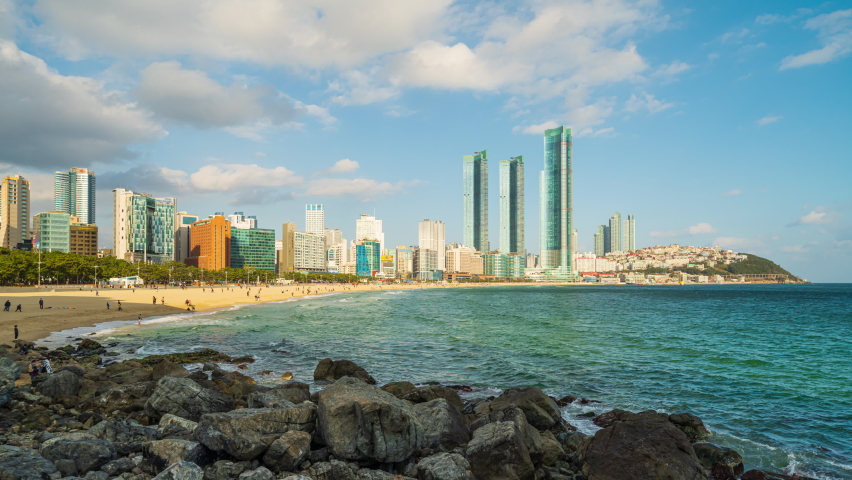 Haeundae Beach Skyscrapers In Busan, South Korea Image - Free Stock 