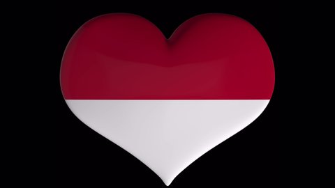 Monaco flag on turning heart with alpha
good to use for Monaco lower thirds, icon flag,
love flag element, country love video, love icon,
added to text / title and as a background
or on a map