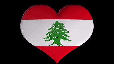 Lebanon flag on turning heart with alpha
good to use for Lebanon lower thirds, icon flag,
love flag element, country love video, love icon,
added to text / title and as a background
or on a map