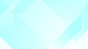 Light blue technology geometric abstract motion background. Seamless looping. Video animation Ultra HD 4K 3840x2160