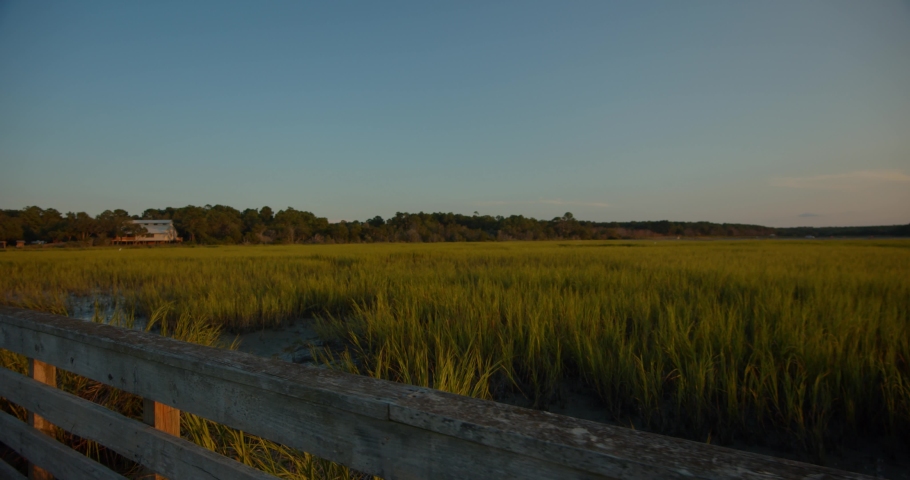Huntington Beach State Park Wetlands at Sunset