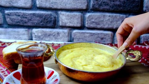 Corn flour and cheese dishes, "muhlama or Kuymak" in Turkish cuisine