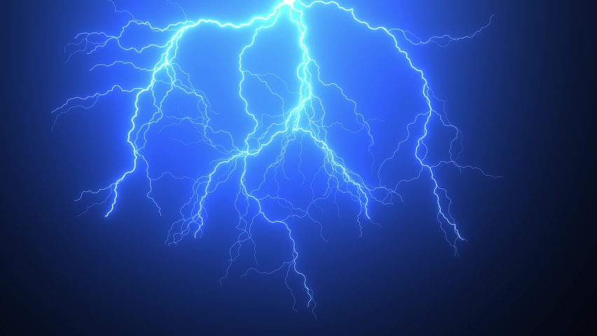 beautiful realistic impact lighting strikes lightning Stock Footage ...