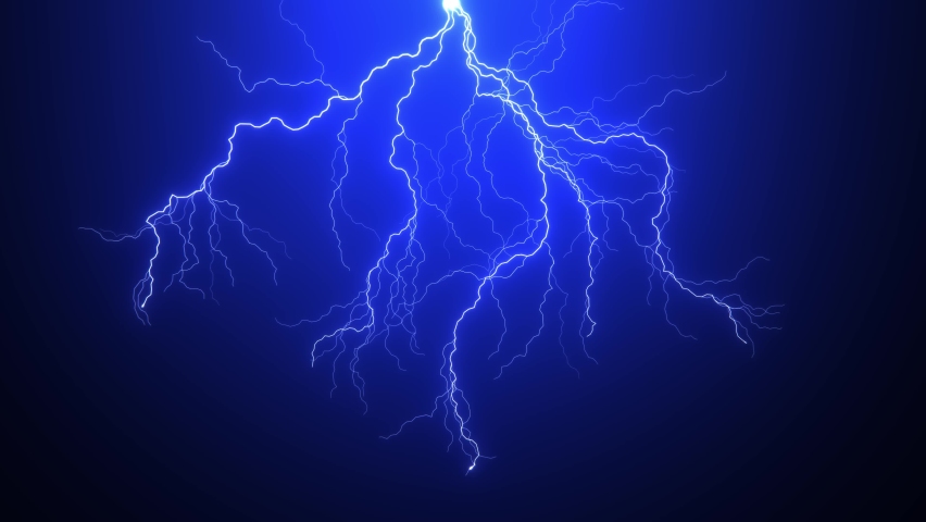 beautiful realistic impact lighting strikes lightning Stock Footage ...