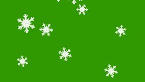 Snowfall background animation on green screen. Snowflakes falling on green background. Winter animation - Powered by Shutterstock - Get 15% off with code: PIKWIZARD15