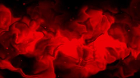 Abstract background of red smoke with dust particles. Red smoke against dust particles for a movie title or presentation theme.