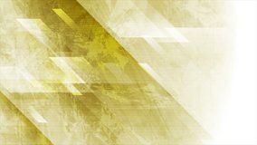 Bright yellow grunge tech geometric abstract motion background. Seamless looping. Video animation Ultra HD 4K 3840x2160