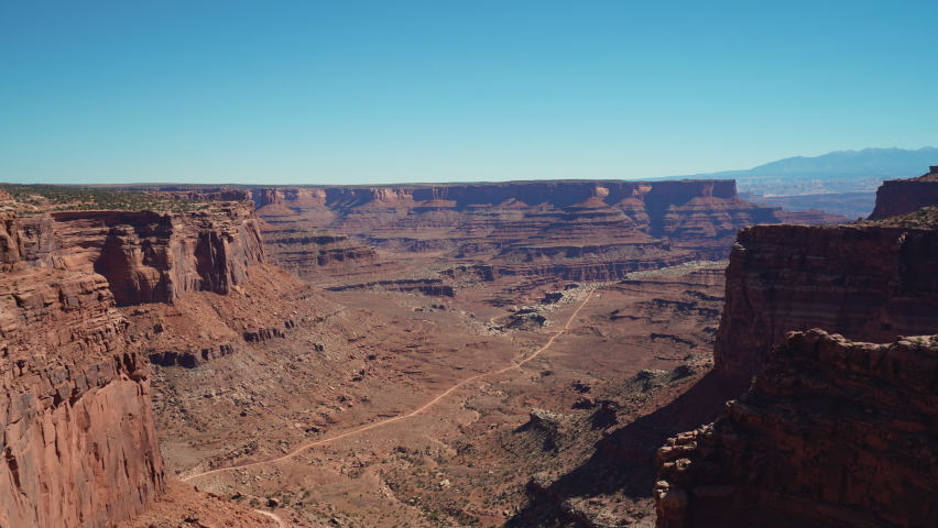 timelapse of canyonlands national park with canyons everywhere