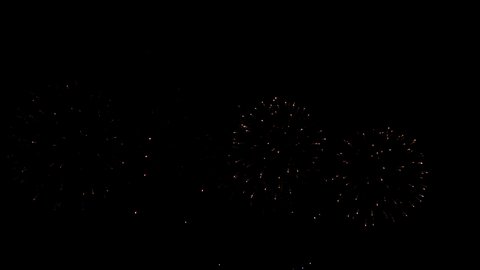 A great fireworks against black background in the night