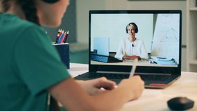 Laptop display during online lesson taught to a girl by a lady - Powered by Shutterstock - Get 15% off with code: PIKWIZARD15